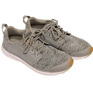 Roxy Womens Set Session Grey Knit Lace Up Athletic Shoes Sneakers Size 8.5